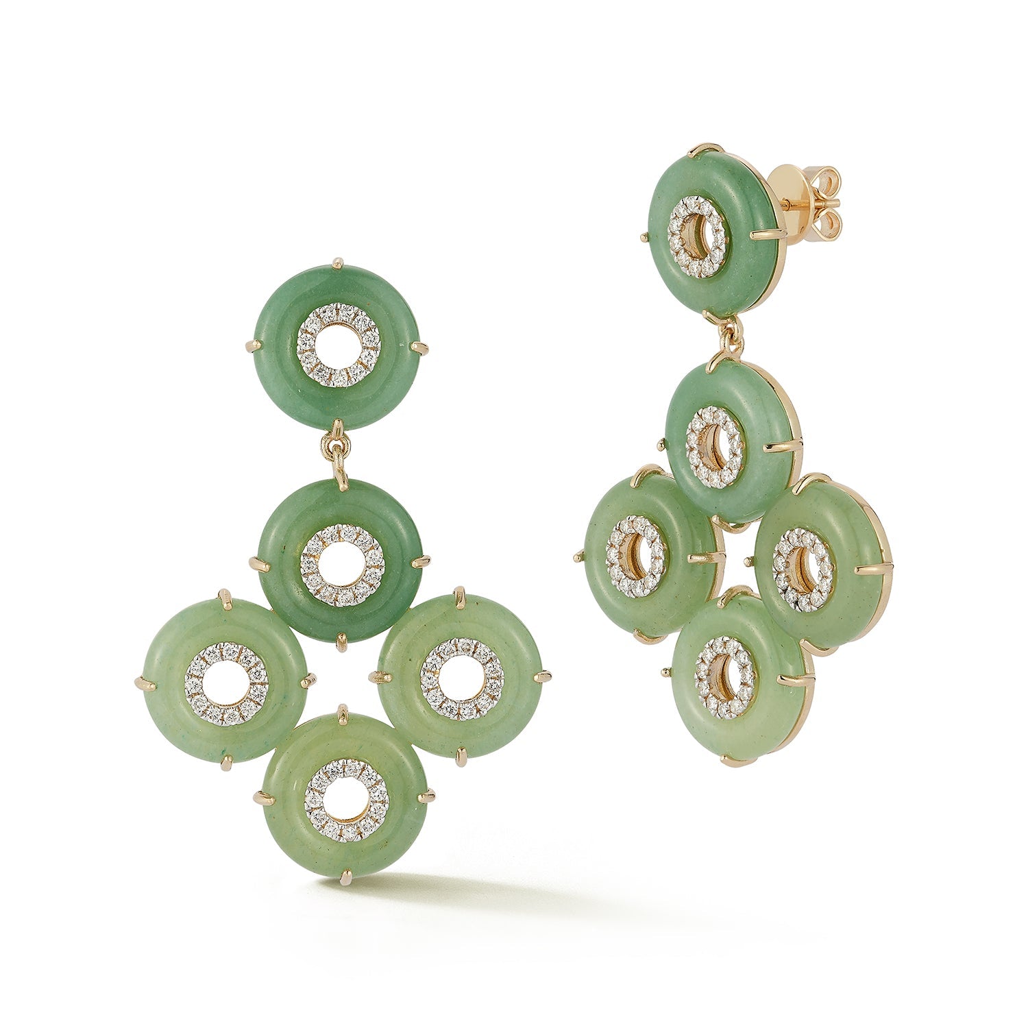 14kt Jade Donut Galore Earrings