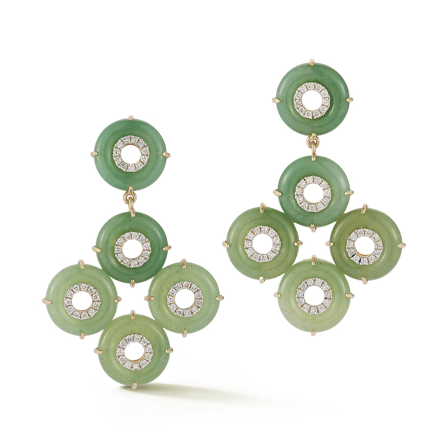 14kt Jade Donut Galore Earrings