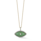 14kt Jade Marquise Eye of Protection Necklace