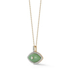 14kt Jade Marquise Eye of Protection Necklace