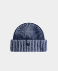 Indigo Knitted Washed Beanie