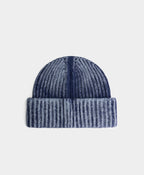 Indigo Knitted Washed Beanie
