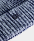 Indigo Knitted Washed Beanie