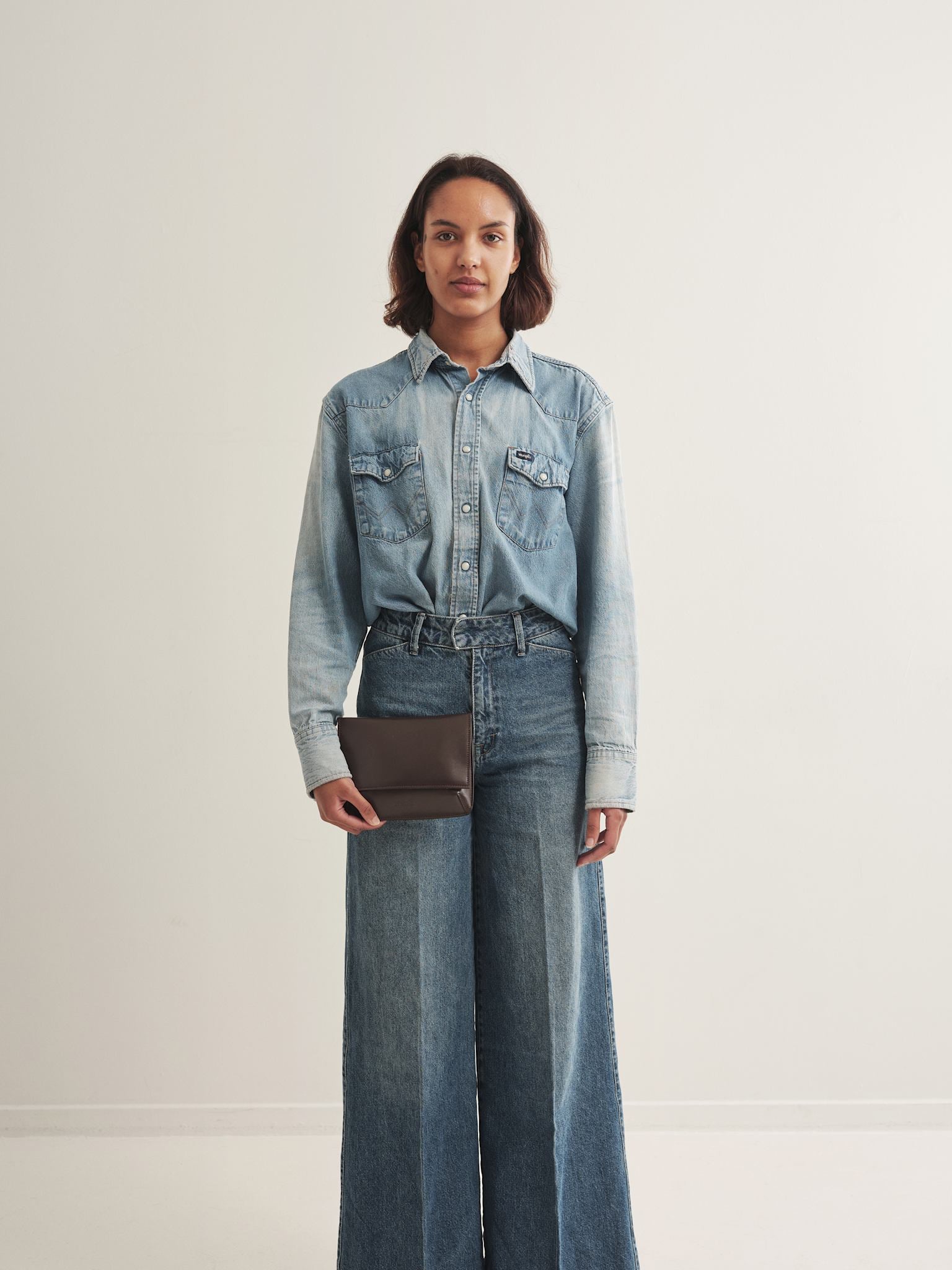 JOELE PURSE - DARK BROWN VITELLO