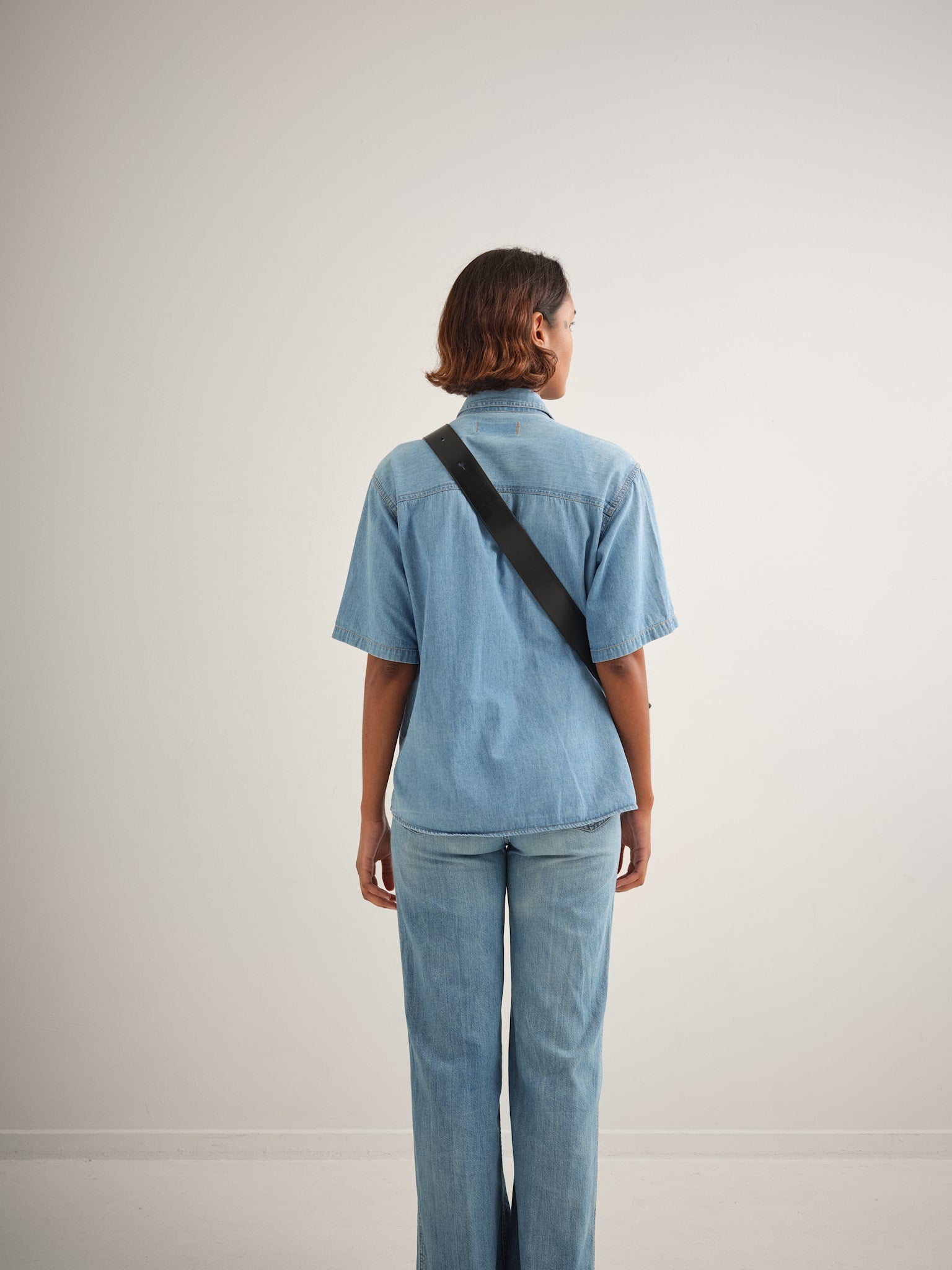 LARGE YARI - BLACK VITELLO