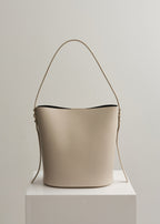 LEO BUCKET BAG - CEMENT VITELLO