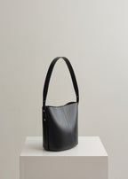 LITTLE LEO BUCKET BAG - BLACK VITELLO