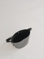 LITTLE LEO BUCKET BAG - BLACK VITELLO