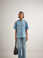 LITTLE LEO BUCKET BAG - BLACK VITELLO