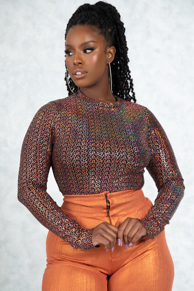 Rainbow Glitter Bodysuit