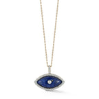 14kt Lapis Marquise Eye of Protection Necklace