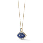14kt Lapis Marquise Eye of Protection Necklace