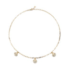 14kt 3 Petite Venus Shell Necklace