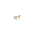 14kt Single Diamond Evil Eye Stud