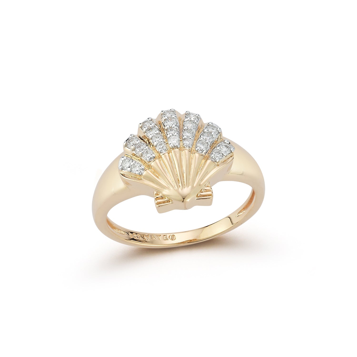 14kt Diamond Venus Signet Ring