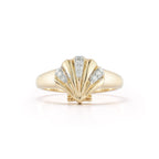 14kt Petite Venus Signet Ring