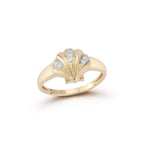 14kt Petite Venus Signet Ring