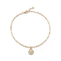 14kt Petite Venus Anklet