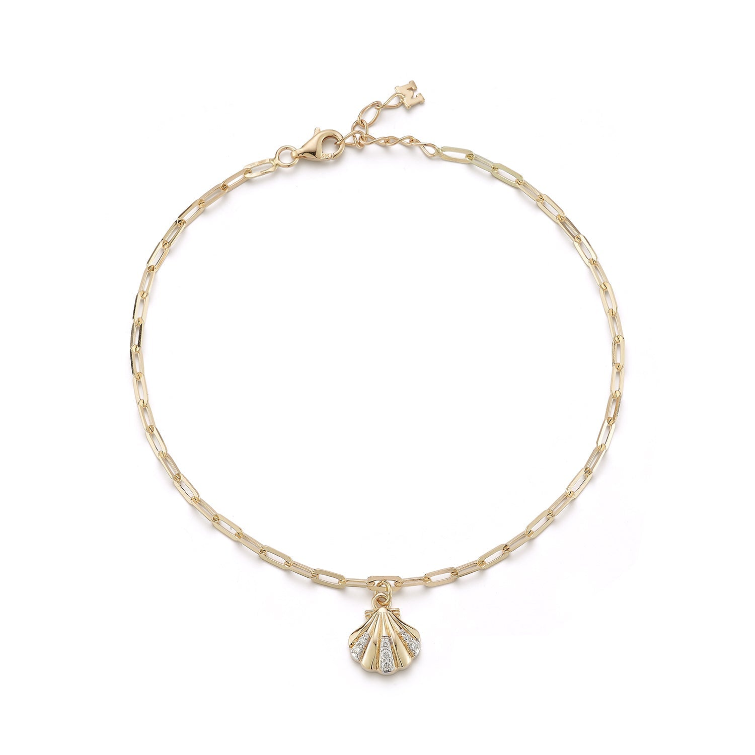14kt Petite Venus Anklet