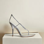 Mid Chrome Knotted 100mm Thong Sandals