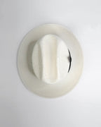 SG Miller Ranch Straw Fedora Hat - Ivory