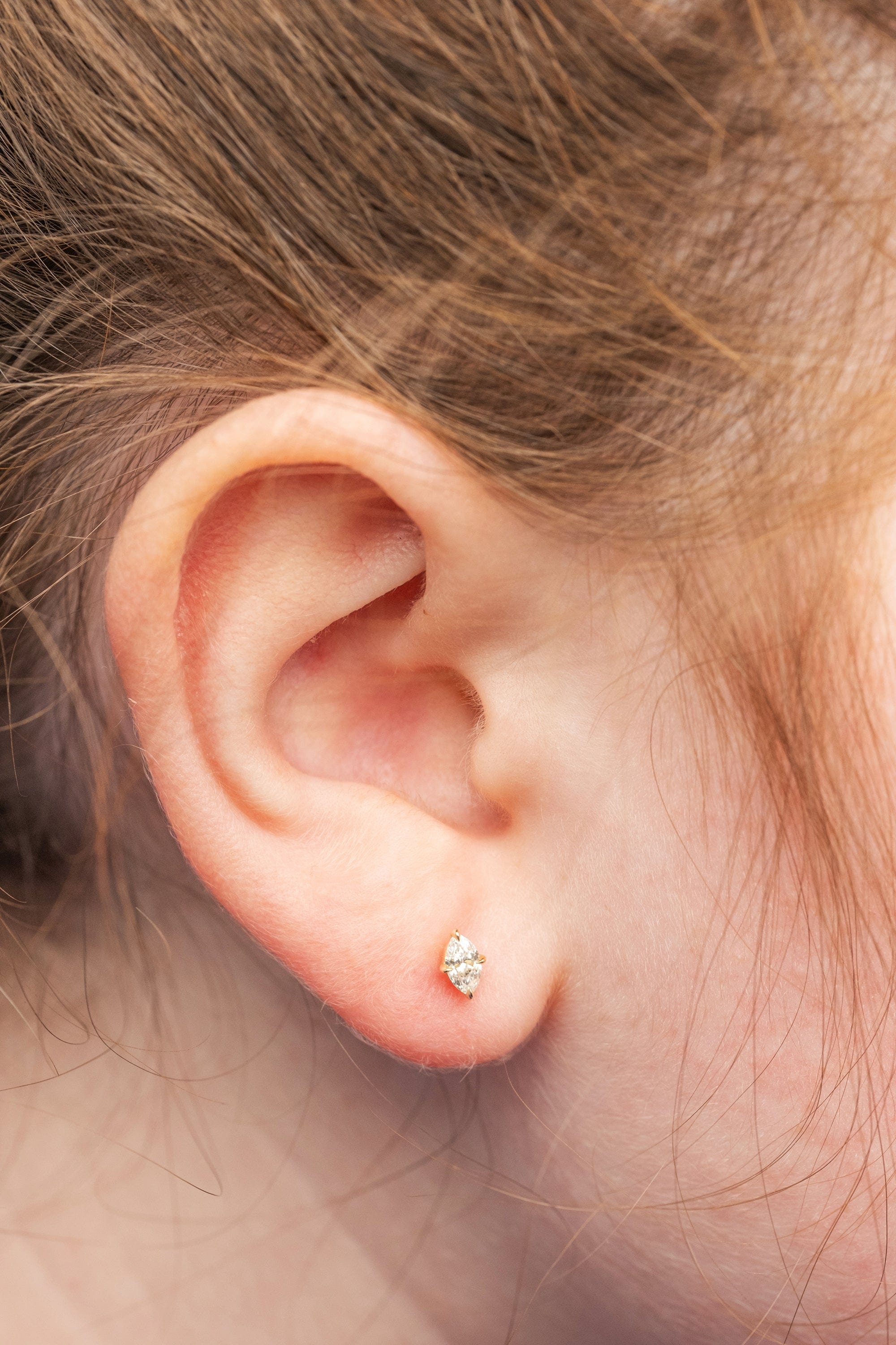 Marquise Diamond Studs (0.20tcw)