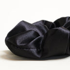 Noir Satin Scrunchie