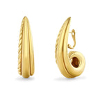 Oceanic Warp Earrings in Gold Vermeil
