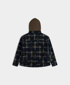Sky Captain Blue Patched Check Shirt