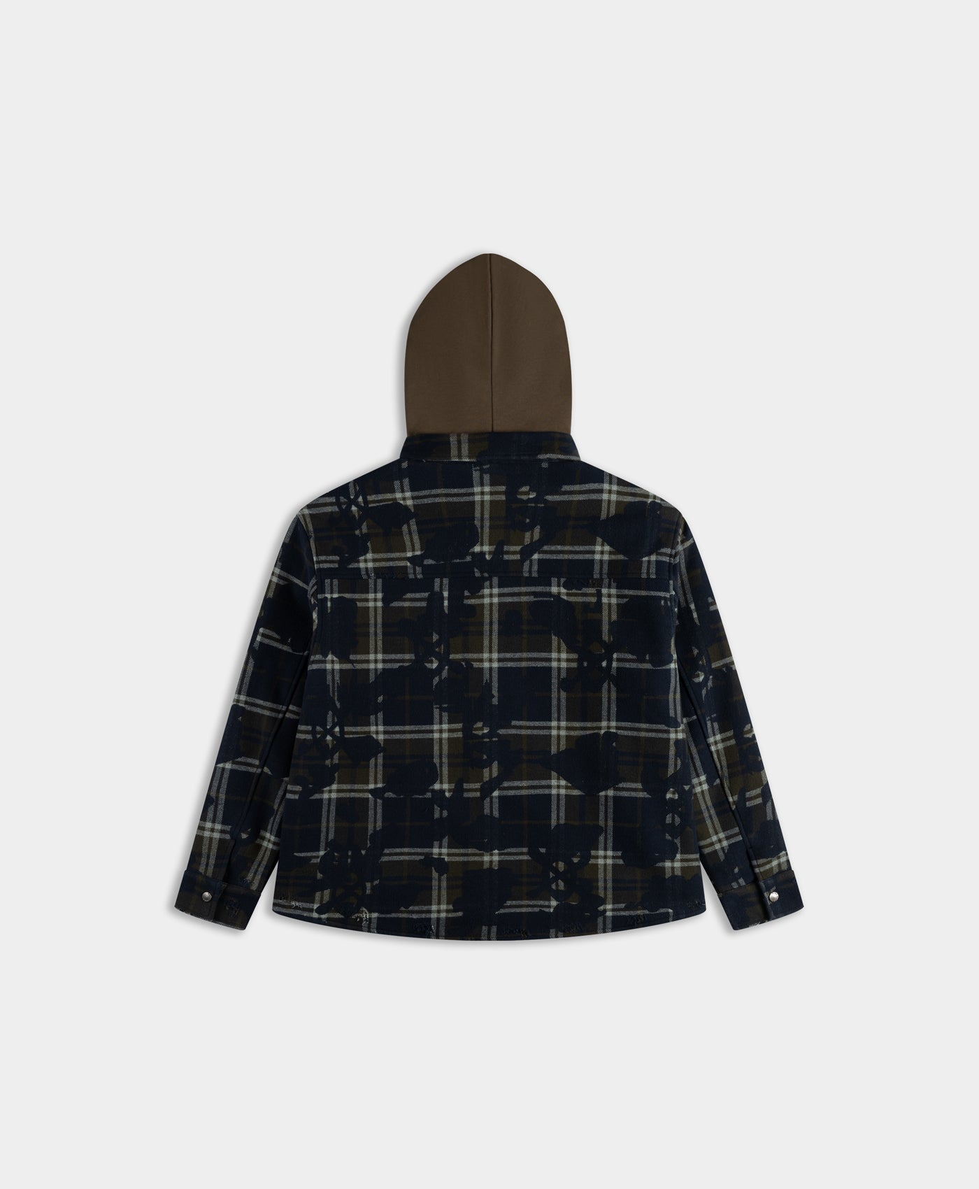 Sky Captain Blue Patched Check Shirt