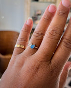 CALLISTO// opal + diamond orbit ring