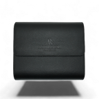 6pcs Black litchi leather watch case