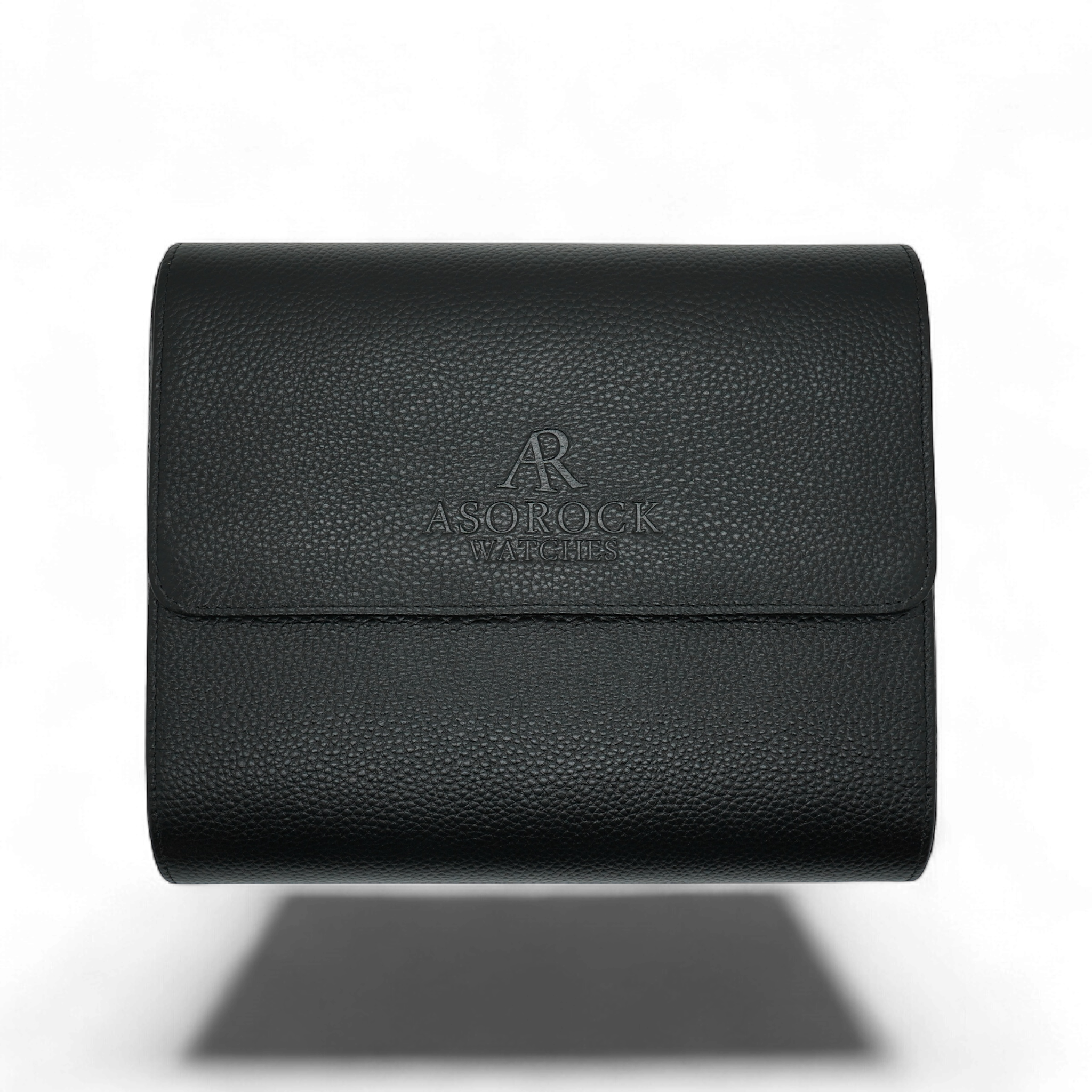 6pcs Black litchi leather watch case