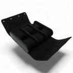 6pcs Black litchi leather watch case