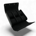 6pcs Black litchi leather watch case