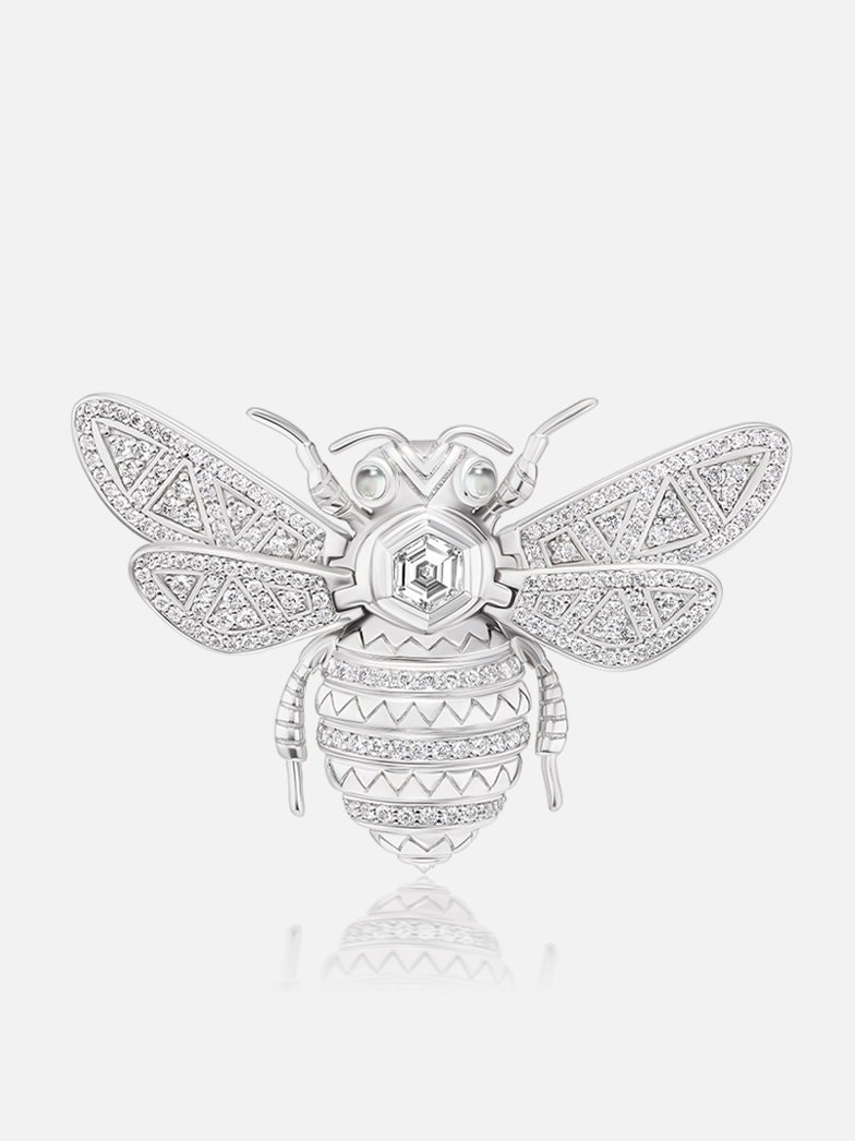 We Are Seeds Platinum Brooch