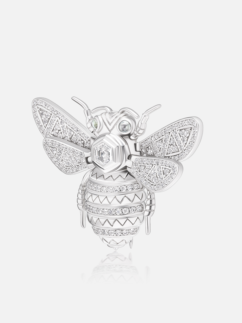 We Are Seeds Platinum Brooch