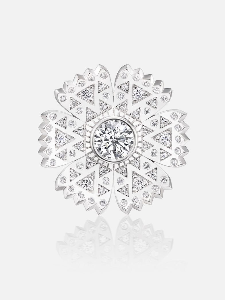 We Are Seeds Platinum Brooch