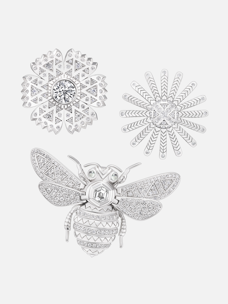 We Are Seeds Platinum Brooch