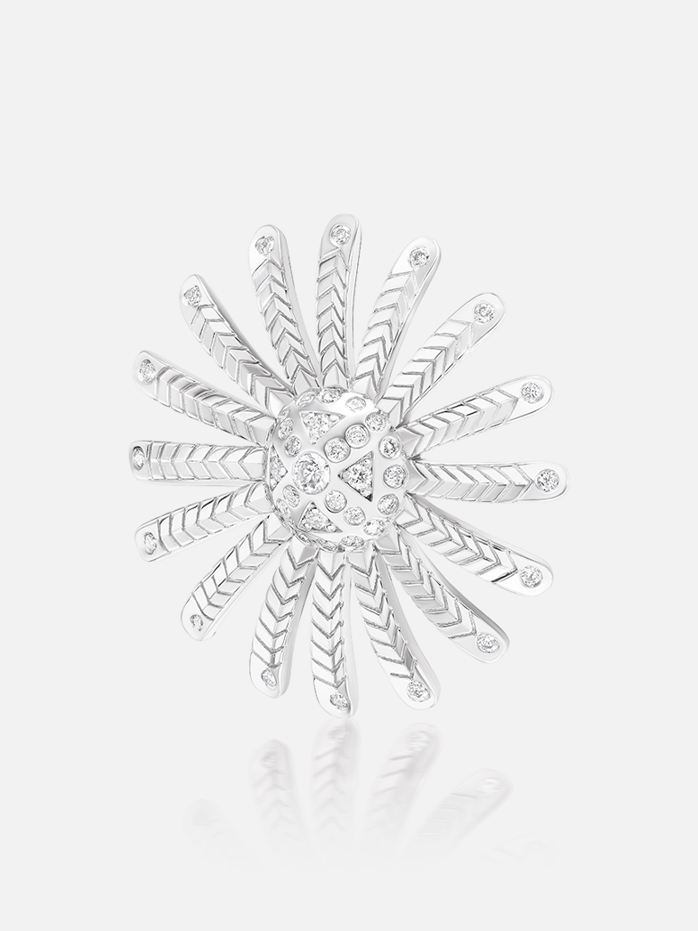 We Are Seeds Platinum Brooch