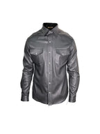 RH WESTERN LEATHER BUTTON DOWN