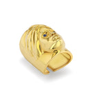 Maya Ring in Gold with Sapphire Eyes