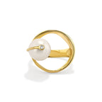 World Ring with Fresh Water Pearl