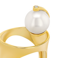 World Ring with Fresh Water Pearl