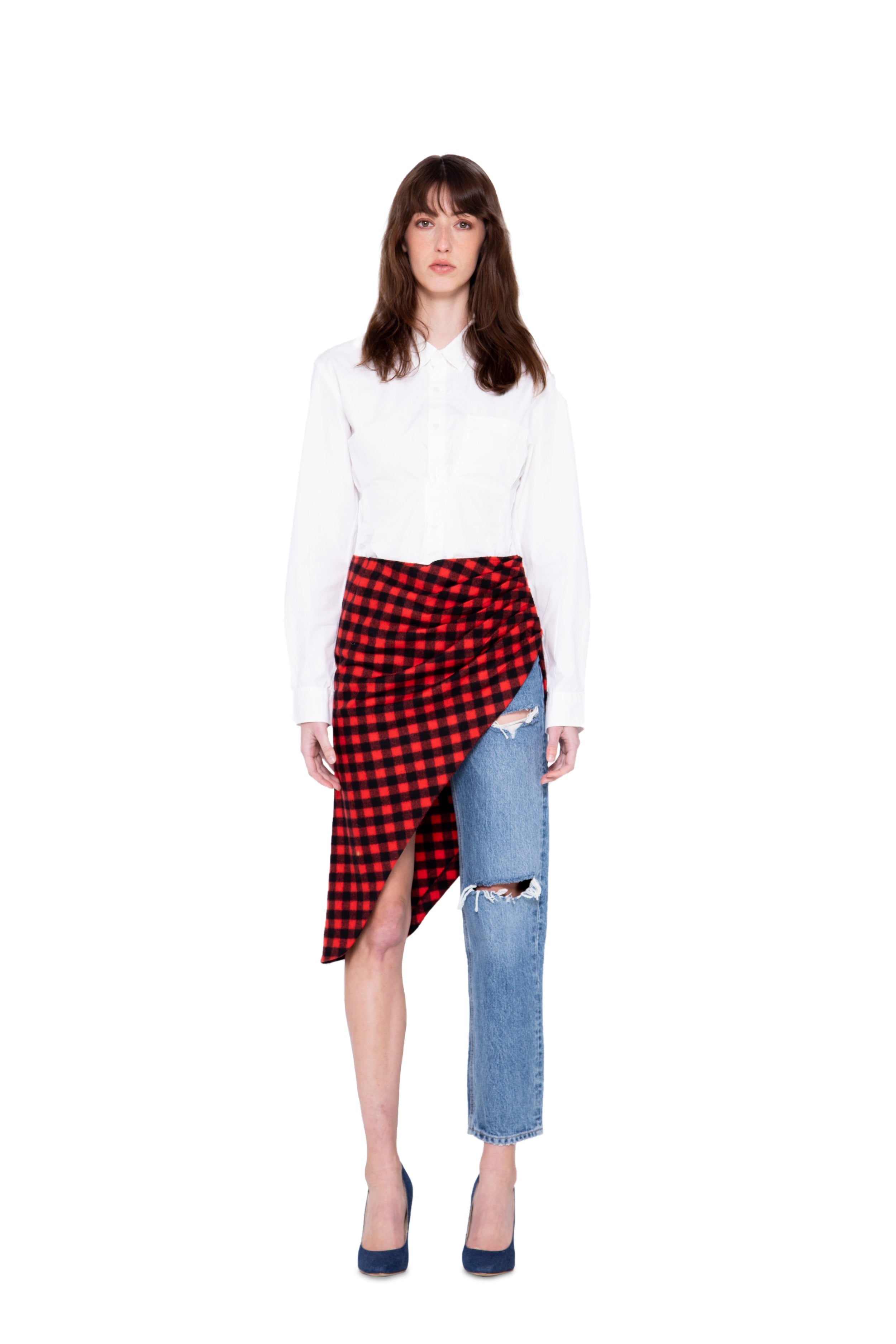 BUFFALO CHECK AND DENIM PANT