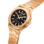 Rosegold/Black plain Constellation Day Date