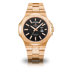 Rosegold/Black plain Constellation Day Date