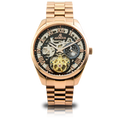 Rosegold/Black Villa Automatic Tourbillon