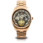 Rosegold/Black Villa Automatic Tourbillon