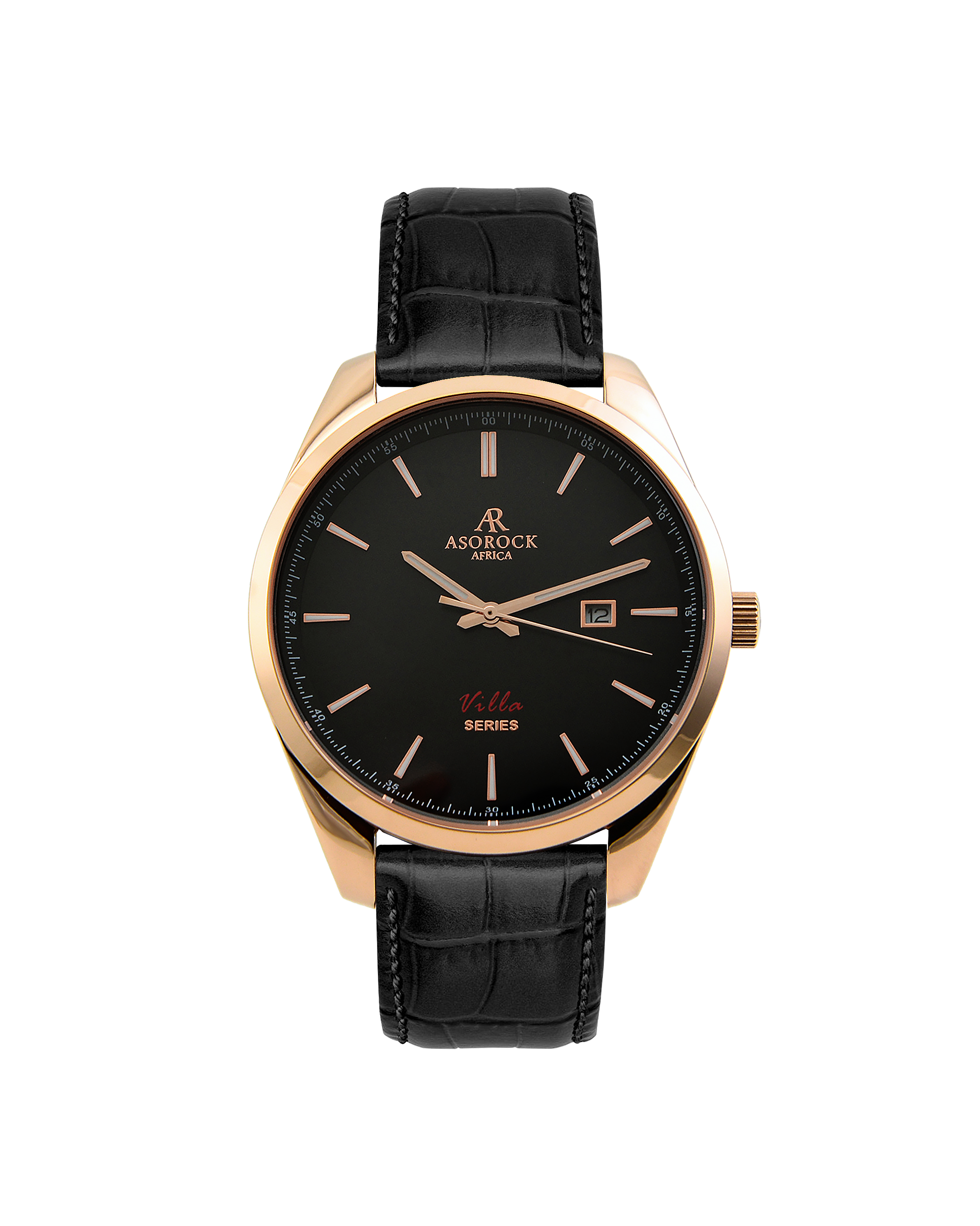 Villa black leather strap (select clasp)